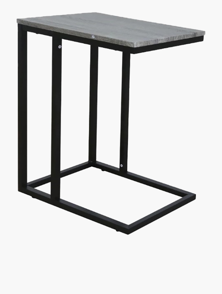 Black c shaped side table deals